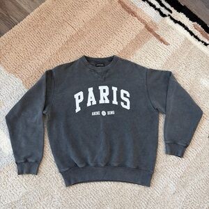 LIKE NEW🖤ANINE BING🖤DISTRESSED SWEATSHIRT